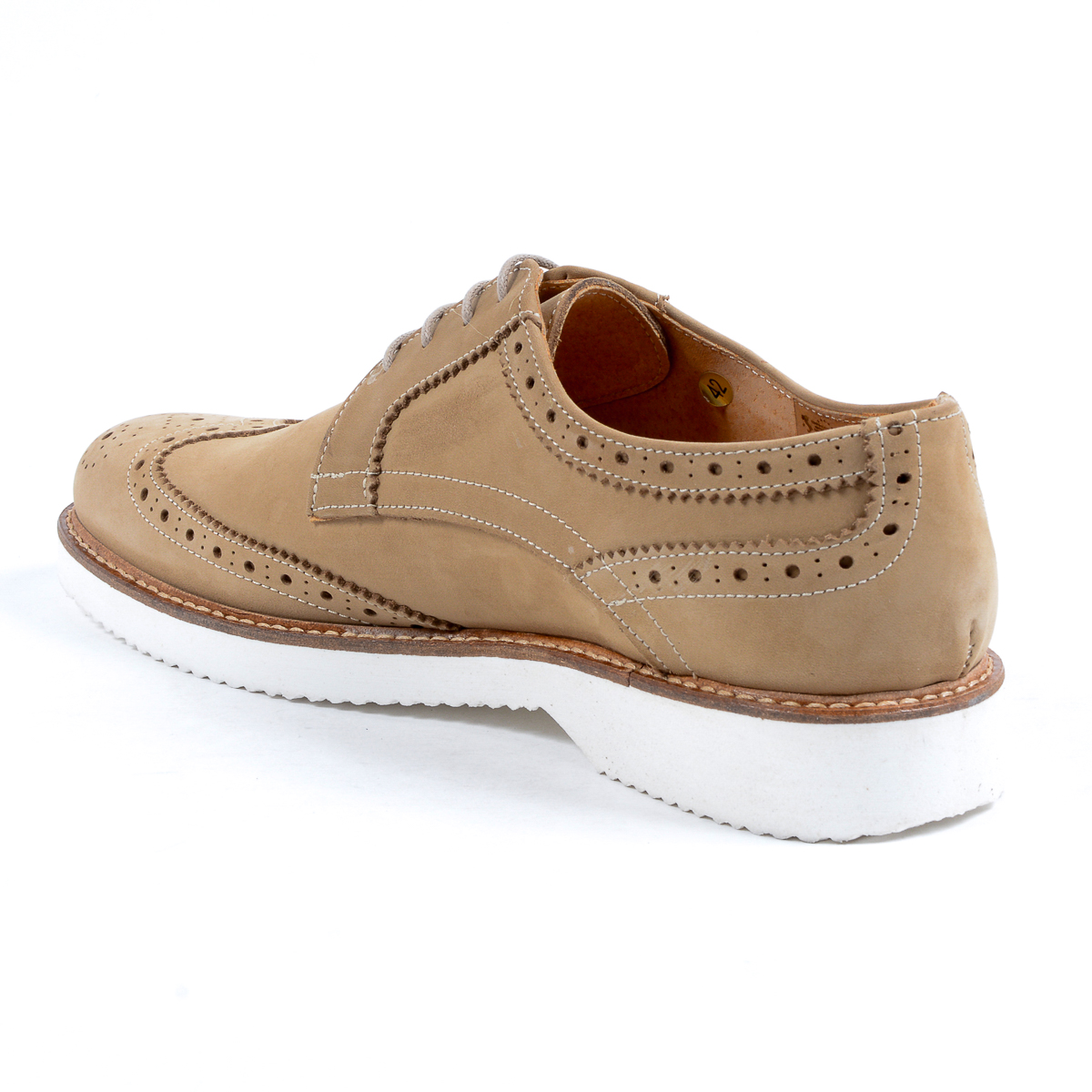 V 1969 Italia - Zapatos Oxford Brogue para hombre color topo PEDRO
