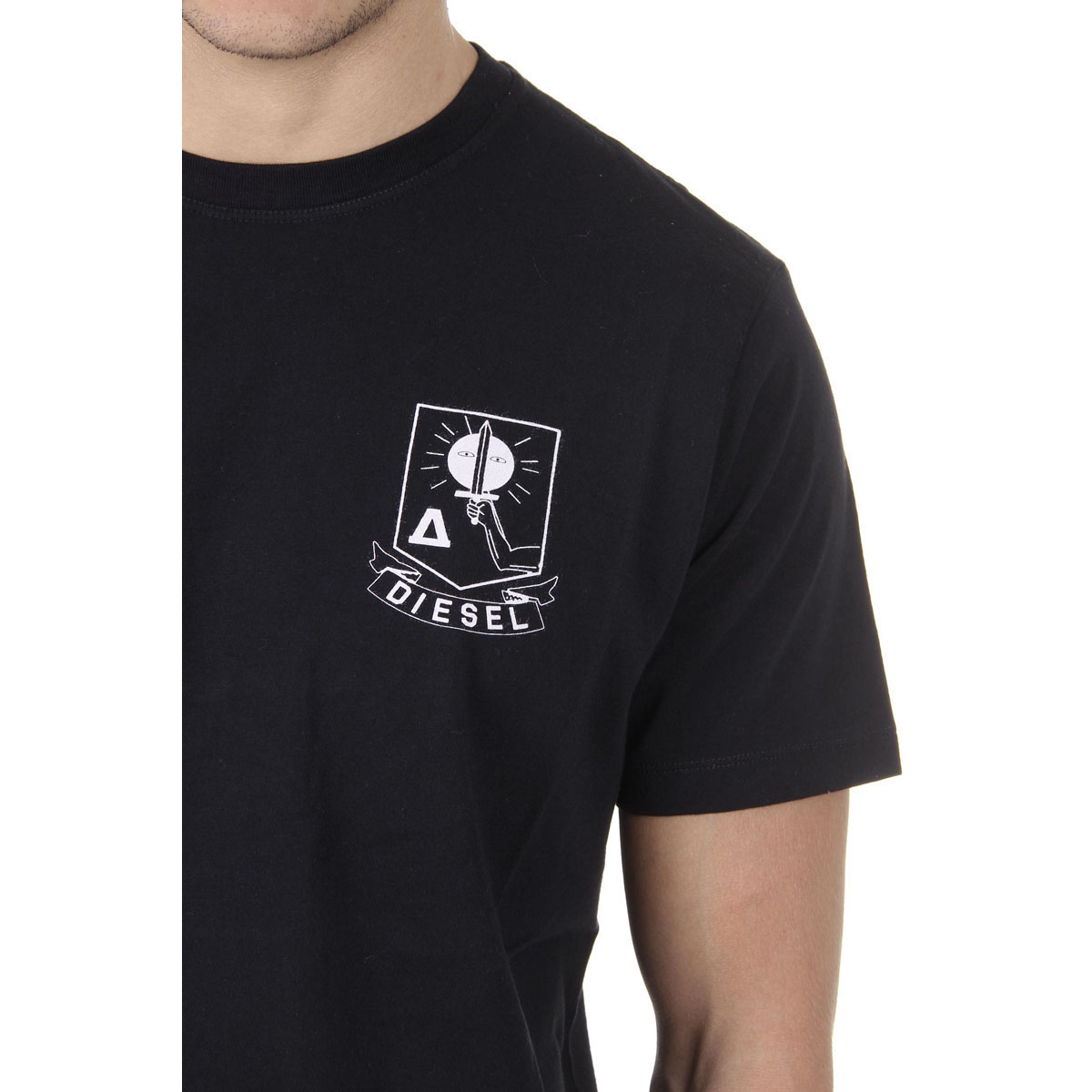 Diesel Mens T-Shirt Short Sleeves Round Neck 00SHC0 0JAHZ 900 T-OKE