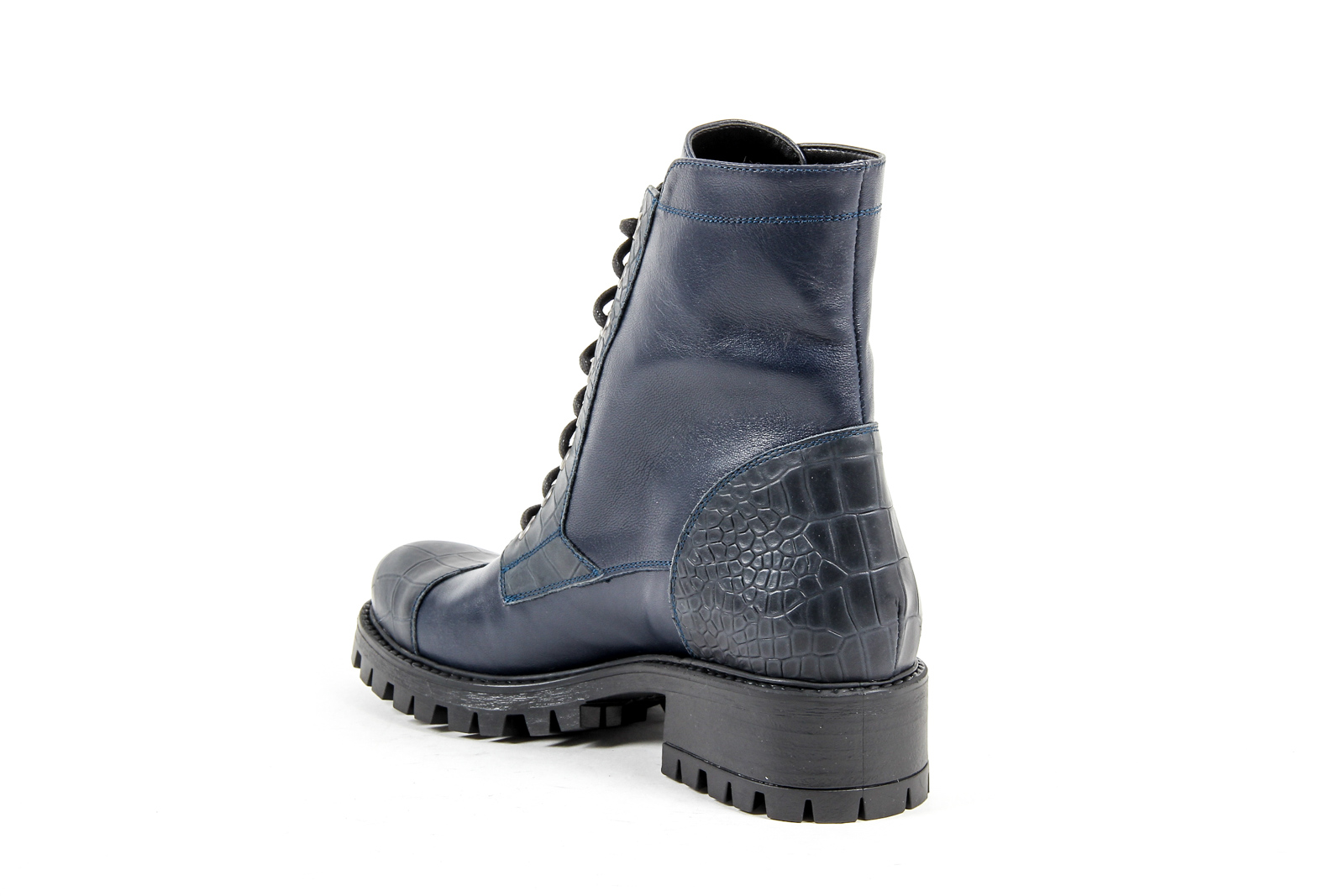 V 1969 Italia Womens Short Boot Blue STONE