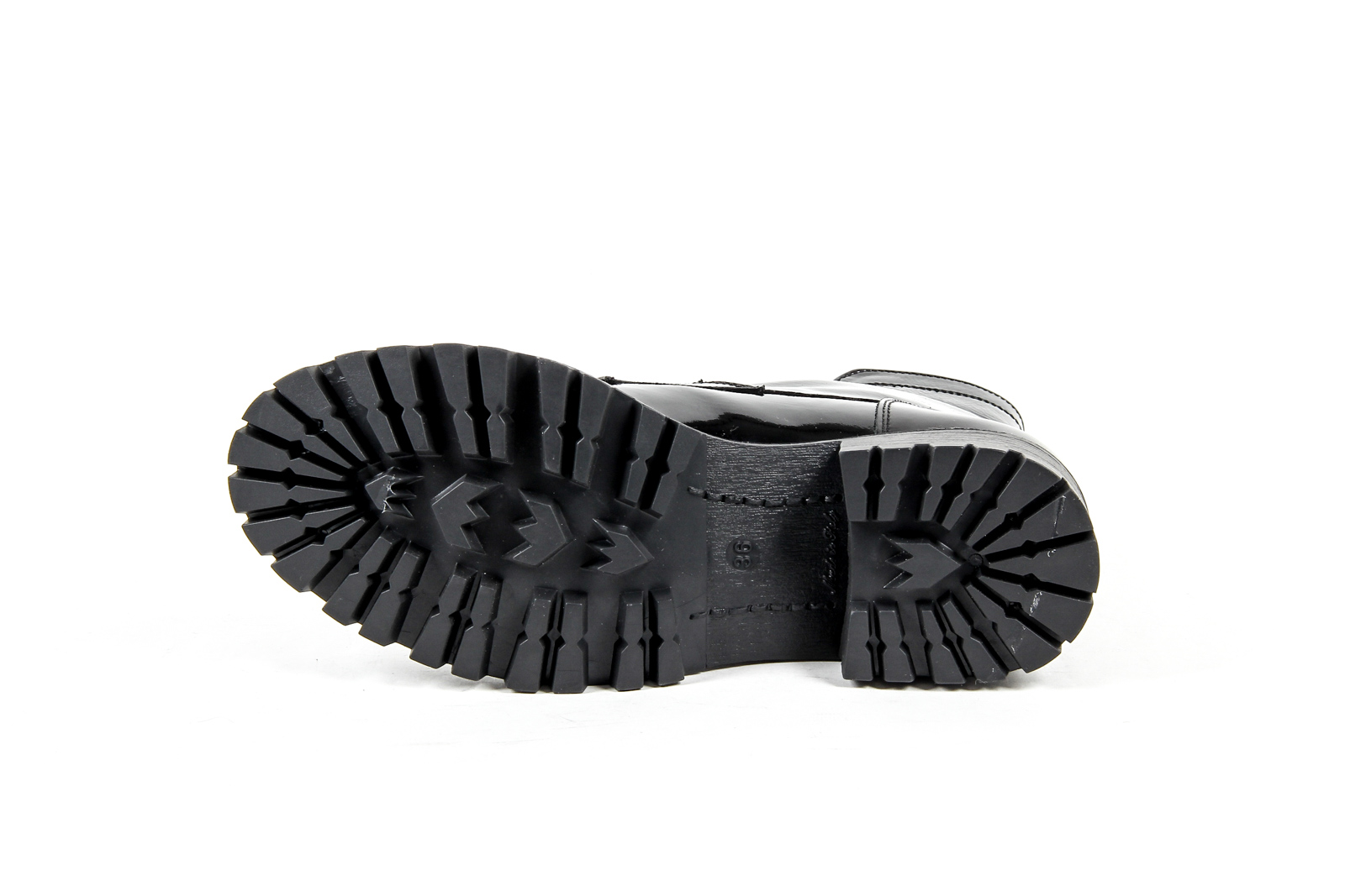 V 1969 Italia Womens Short Boot Black STONE