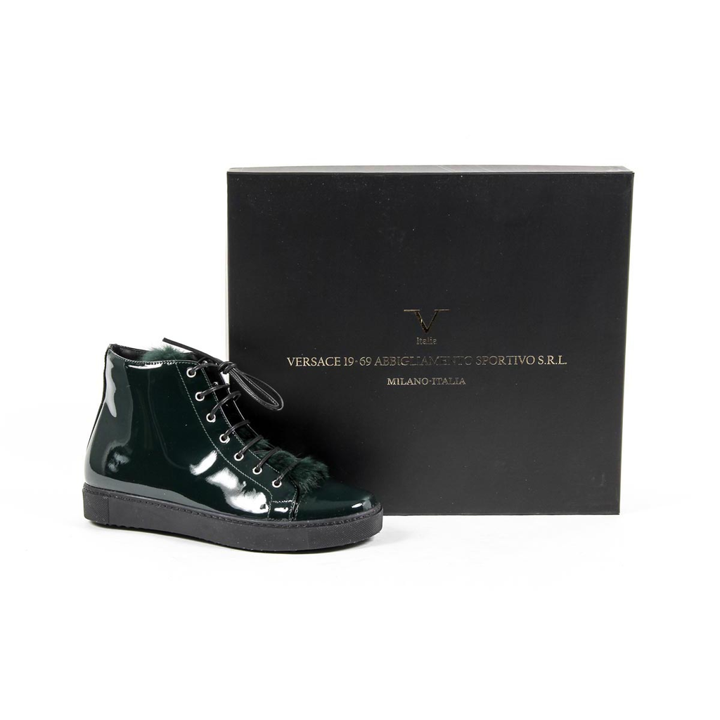 V 1969 Italia Zapatilla alta para mujer 312070 VERNICE VERDE