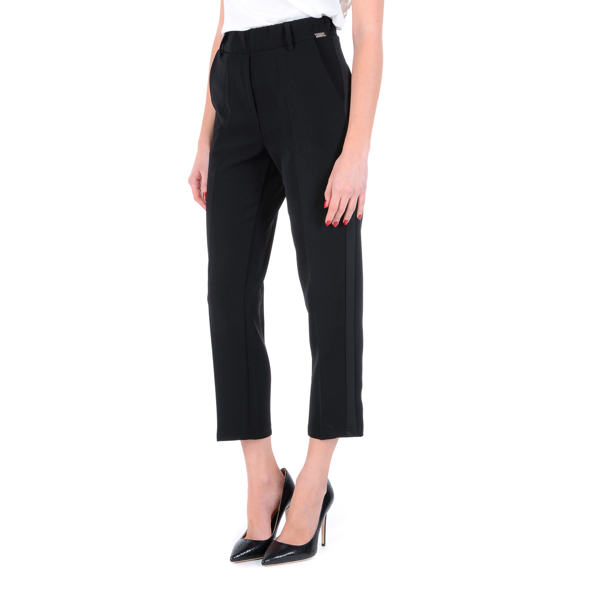 Pantalones de mujer V 1969 Italia Negro CLELIA