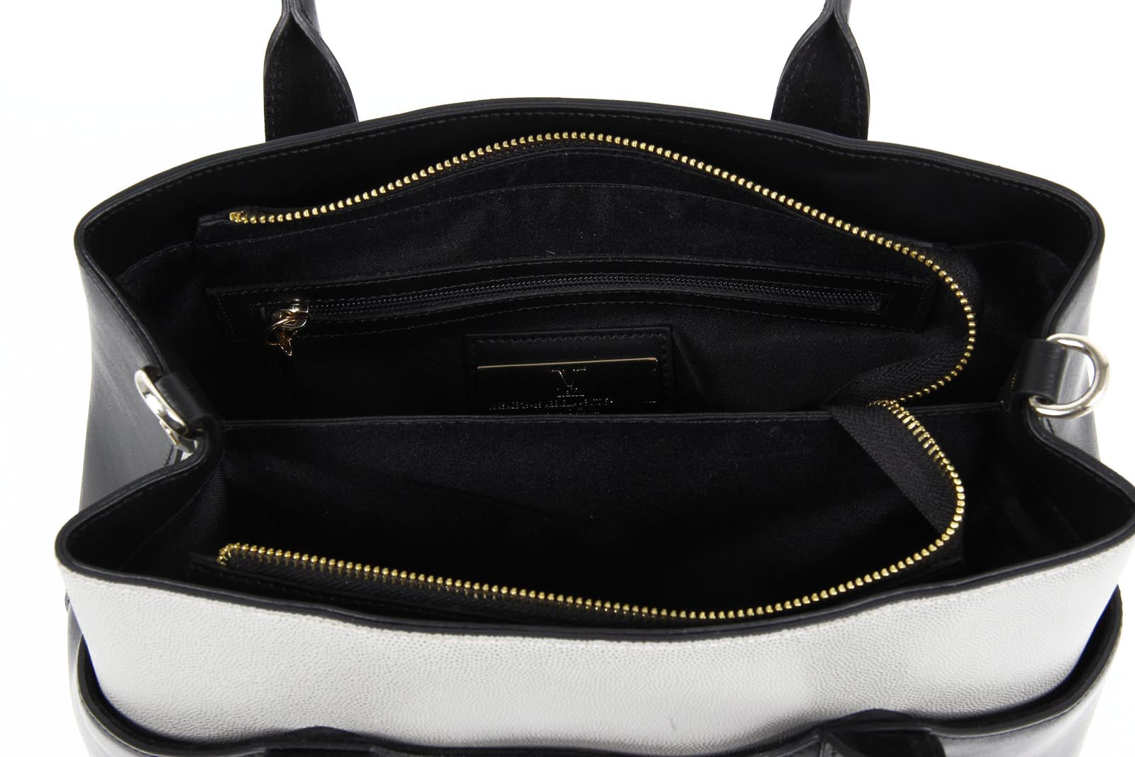 V 1969 Italia Bolso de mujer H491/52 RUGA/BELUGATO NERO/GRIGIO