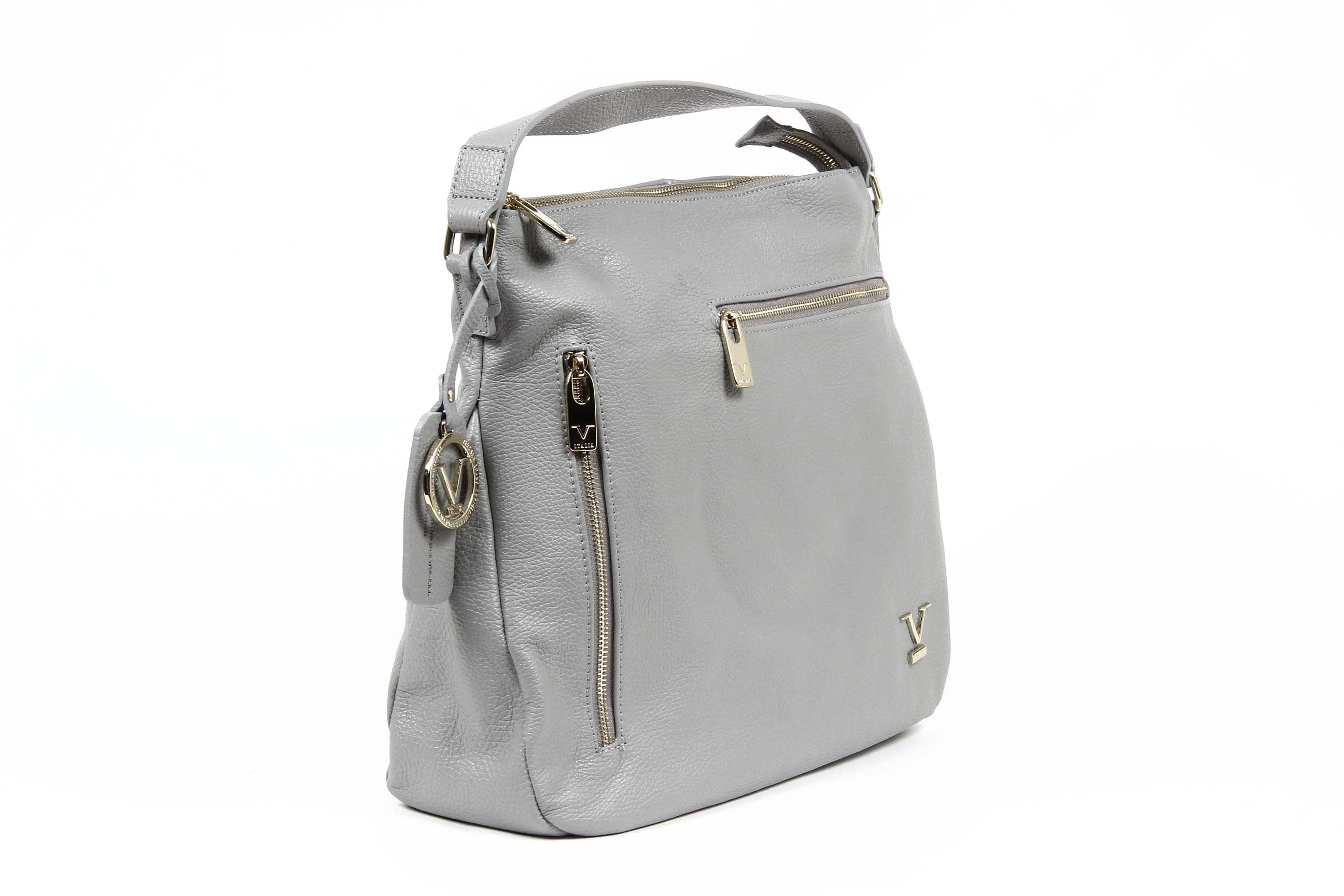 V 1969 Italia Bolso de mano de mujer V010 ALCE DOLLARO GRIGIO