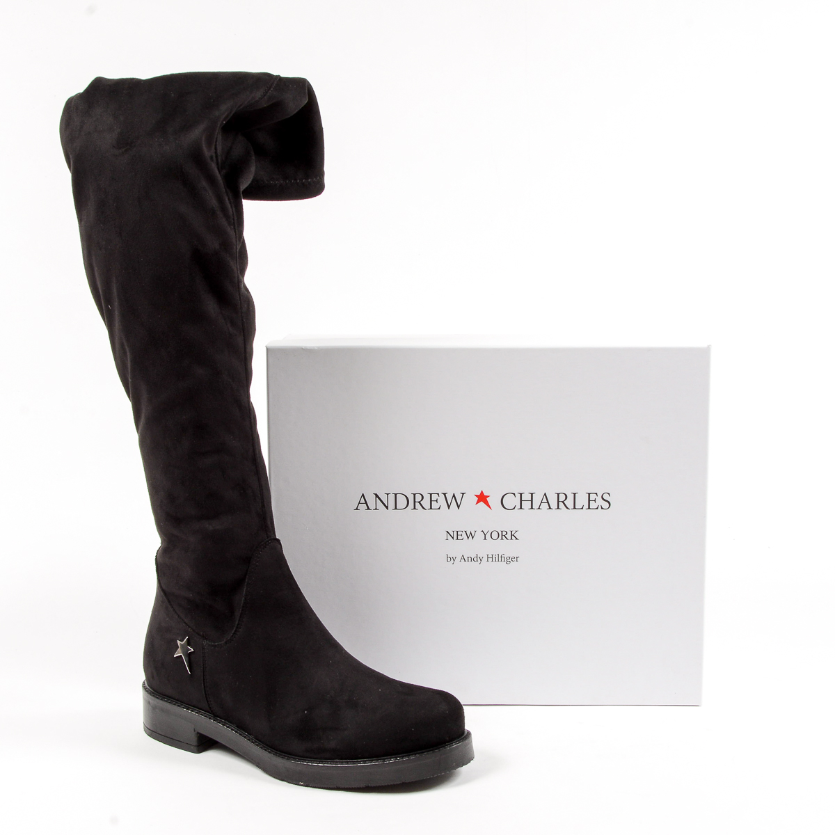 Andrew Charles Womens High Boot Black BRODY