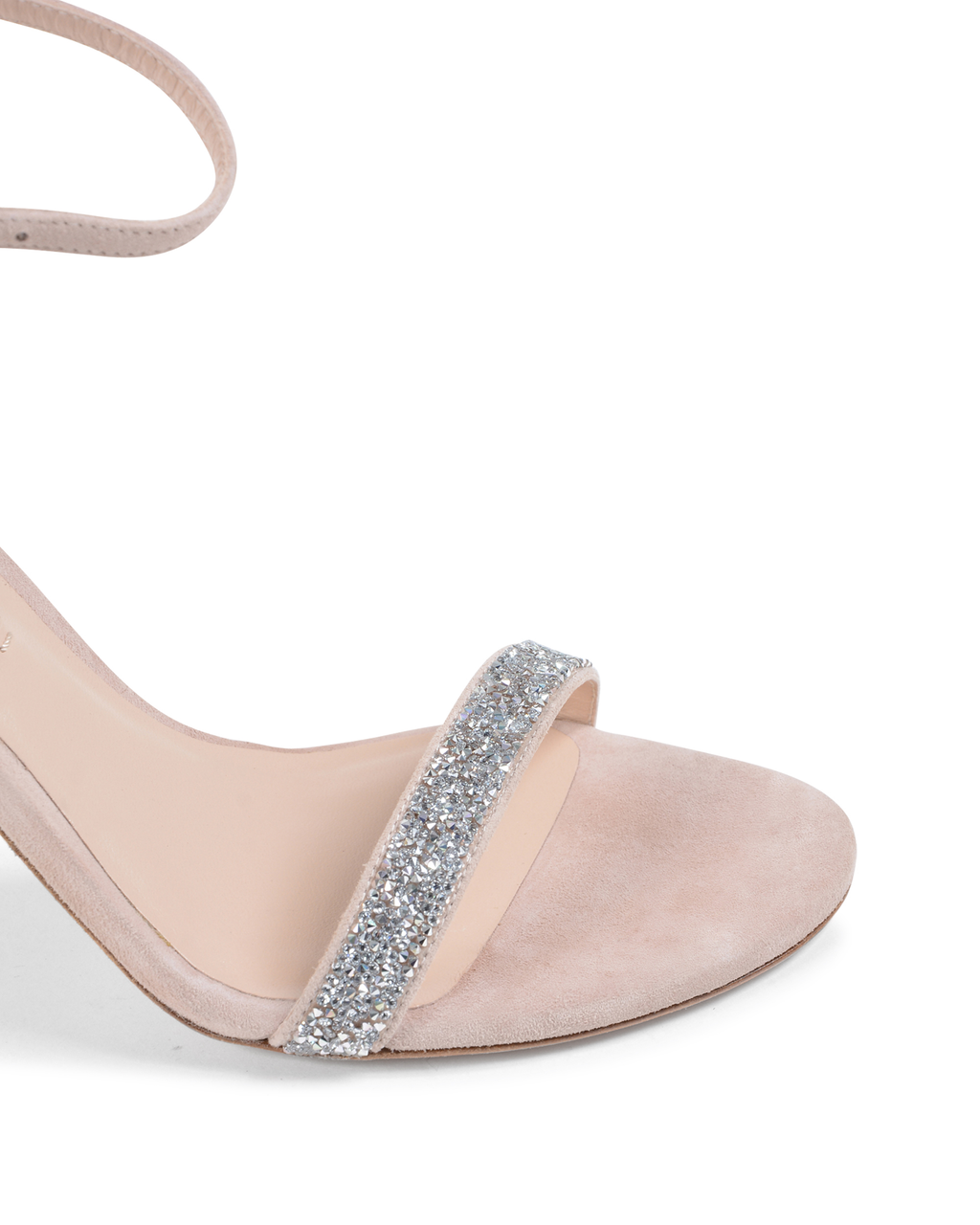 Stuart Weitzman Sandalia con tira al tobillo para mujer Beige NUDISTSONG DOLCE