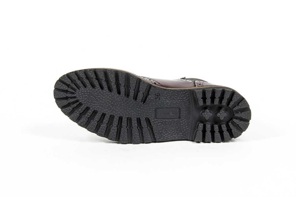 V 1969 Italia Botines para mujer Burdeos FAIRY