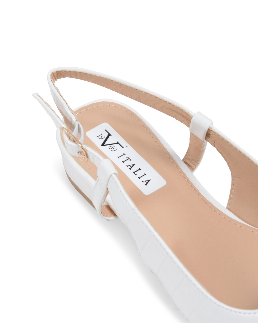 19V69 Italia Bailarina destalonada para mujer blanca V81831 BLANCO