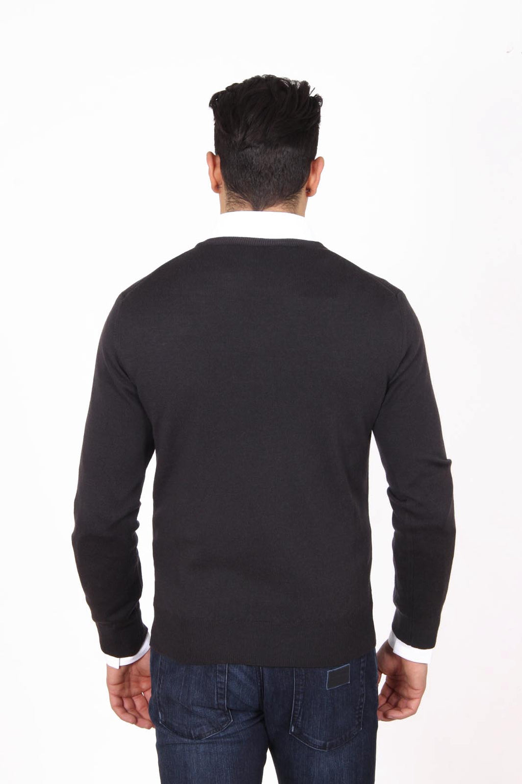 V 1969 Italia jersey de cuello redondo para hombre 9800 GIROCOLLO MORO