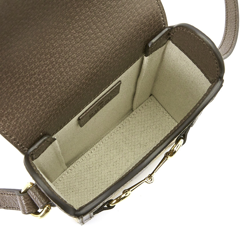 Bolso de hombro para hombre con monograma GG Horsebit