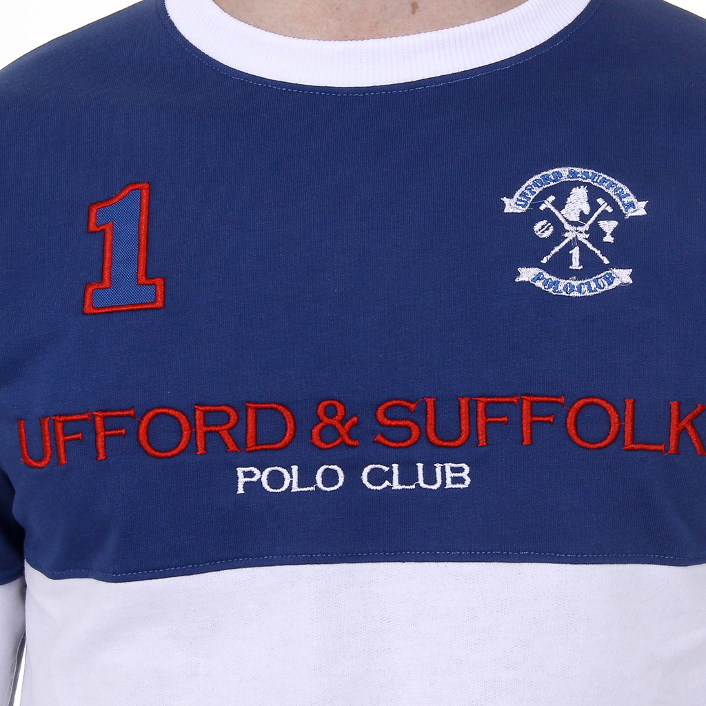 Suéter de hombre Ufford & Suffolk Polo Club de manga larga y cuello redondo