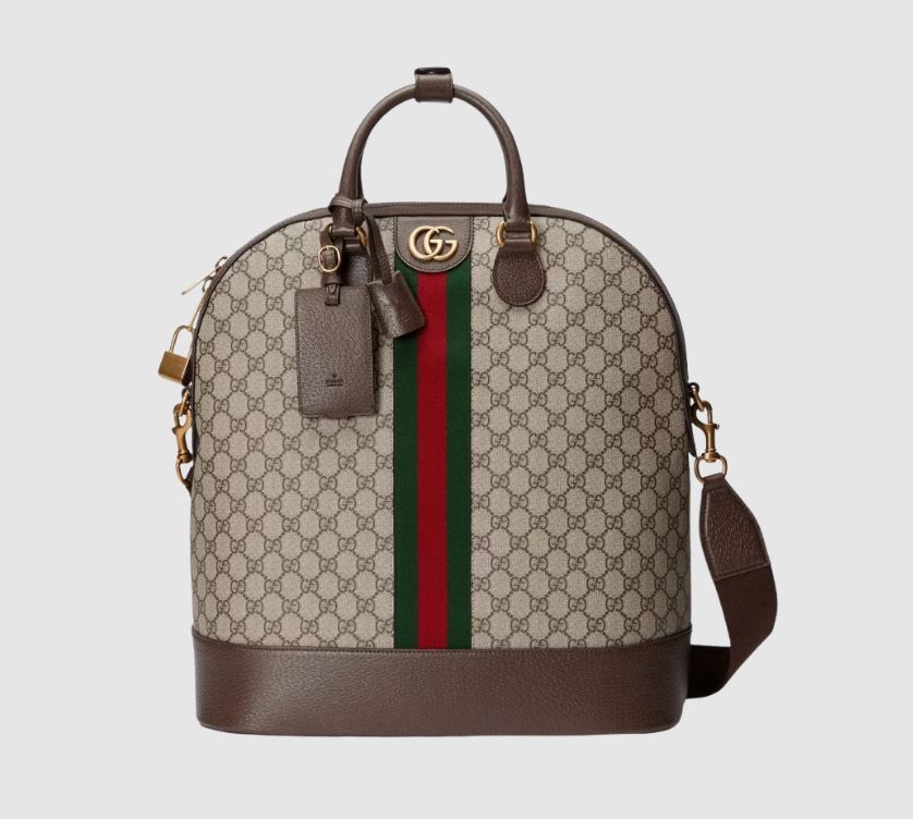 Bolsa de lona grande para hombre con monograma GG