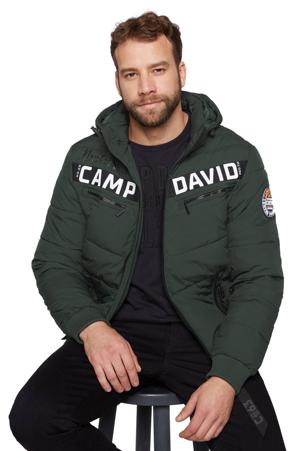 Chaqueta con capucha para hombre Camp David