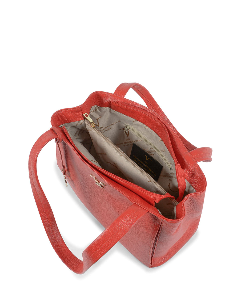 Bolso de mano para mujer V Italia rojo VE0792 ROSSO
