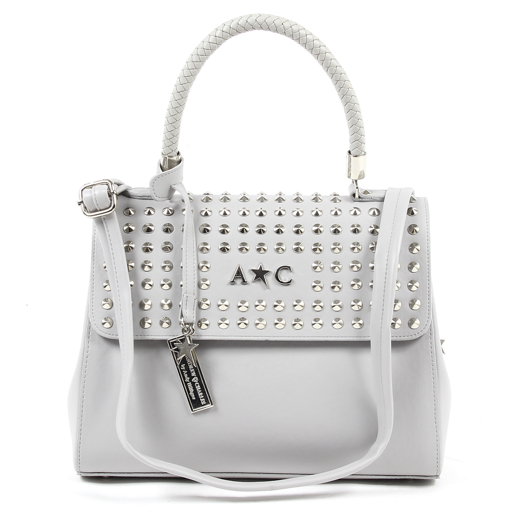 Bolso de mano Andrew Charles para mujer, gris claro, BROOKLYN