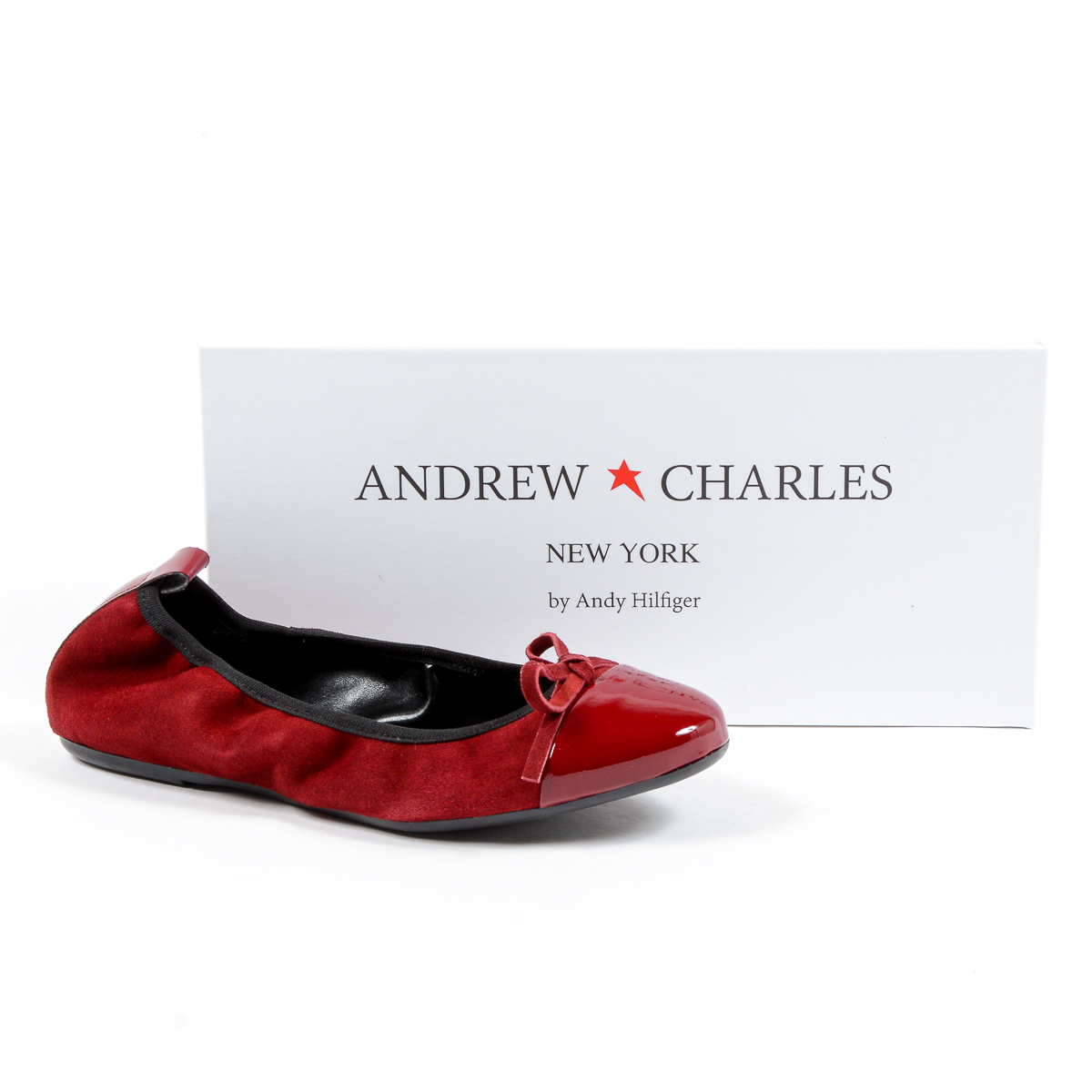 Andrew Charles Womens Soft Ballerina Bordeaux PATTI