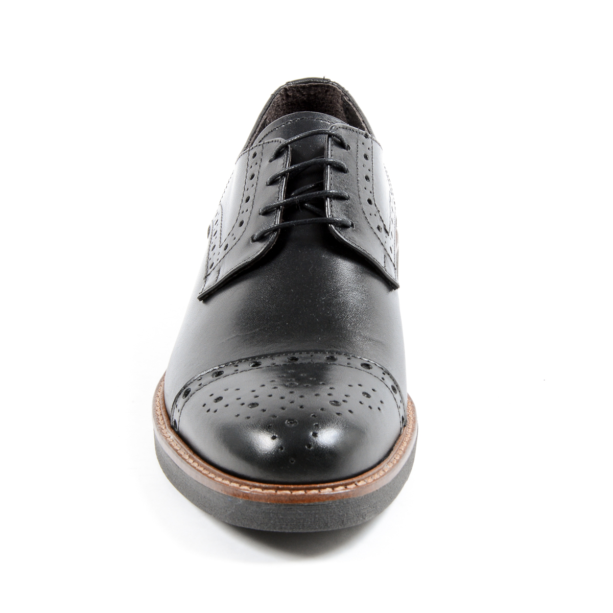 Andrew Charles Mens Brogue Shoe Black LOU