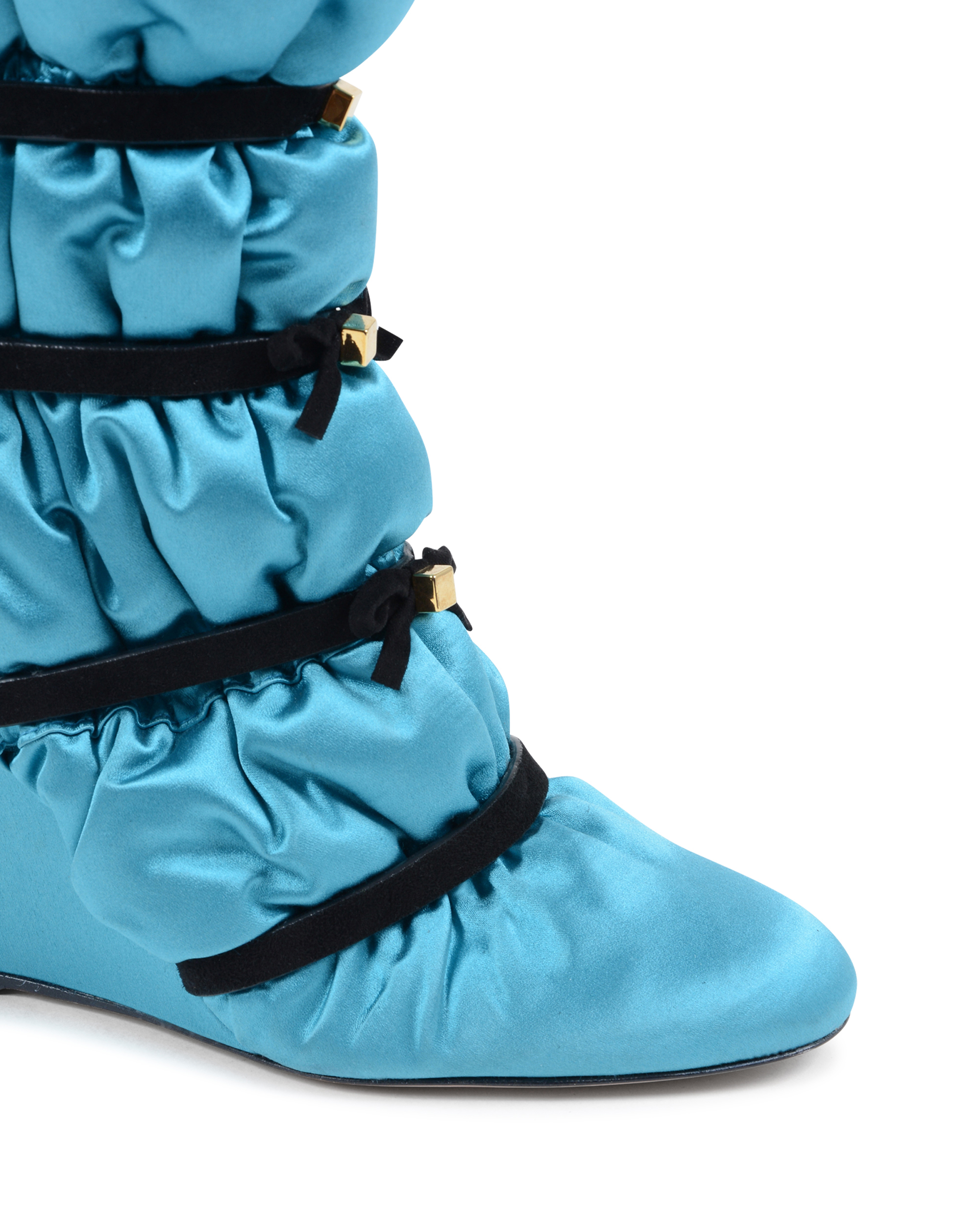 Stuart Weitzman - Bota corta para mujer, color azul claro, EDREDÓN
