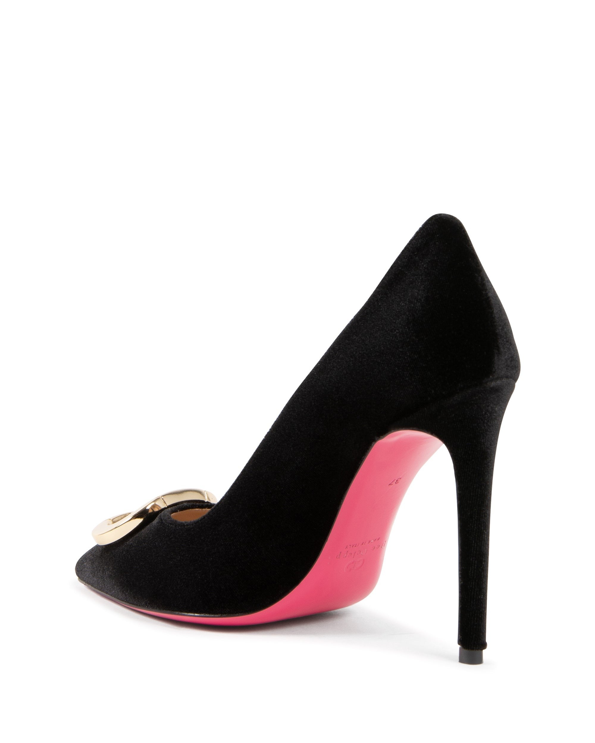 Zapatos de fiesta de oficina de terciopelo negro