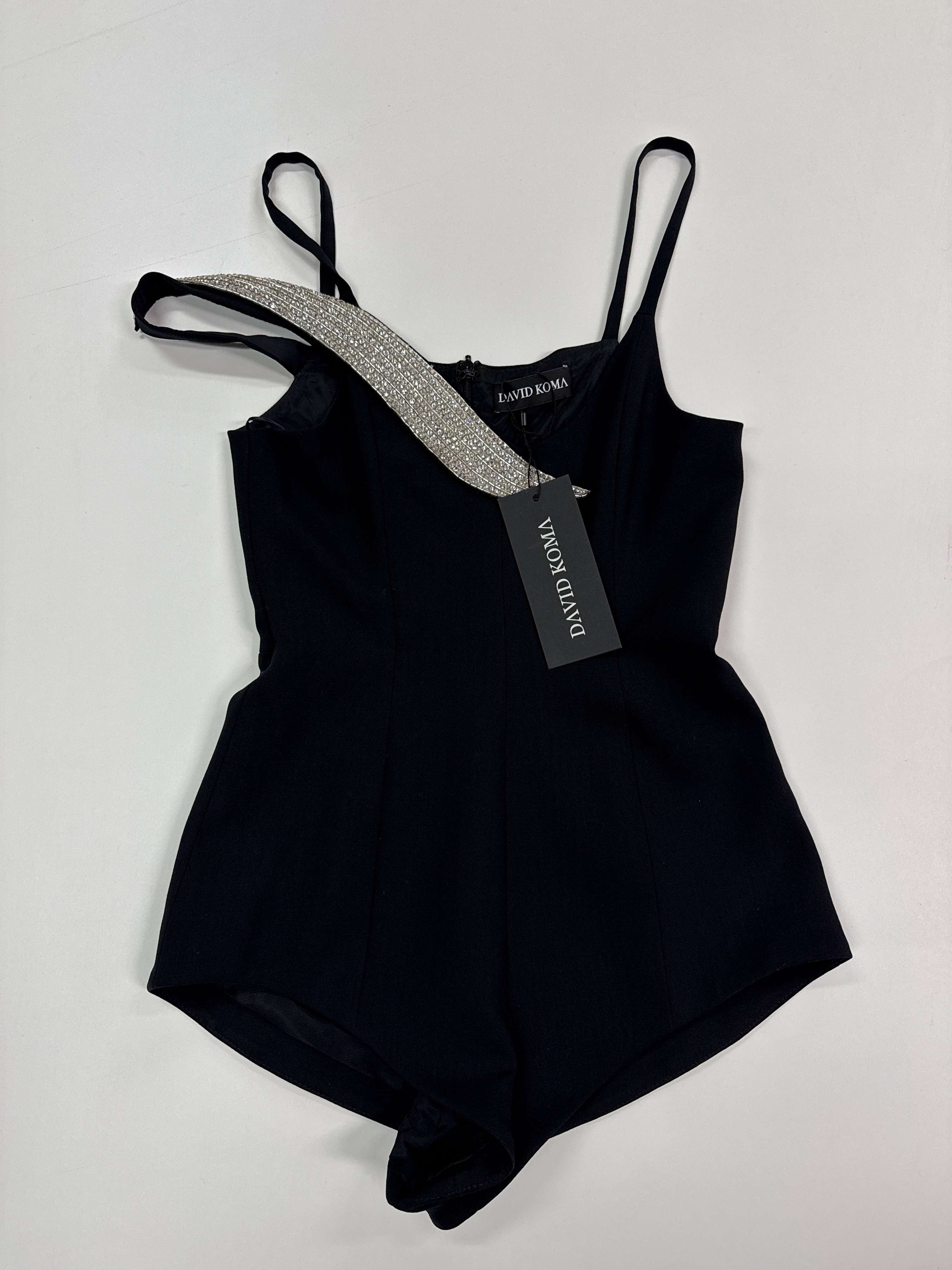 Body de mujer David Koma PF24DK39PS NEGRO/SIL 8S1