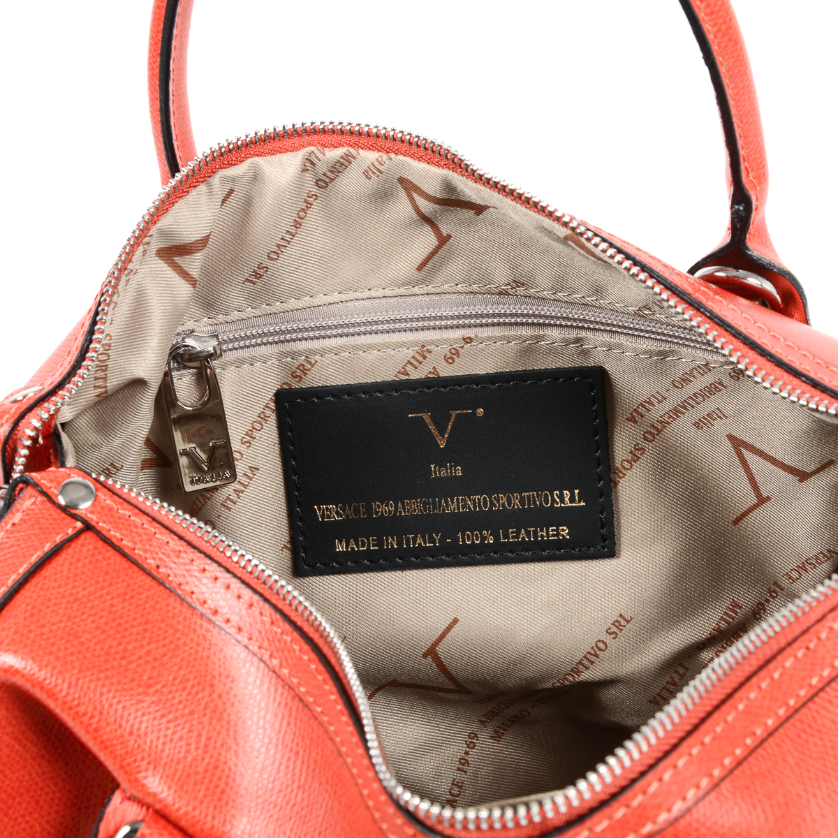 Bolso de mano para mujer V 1969 Italia marrón V014 MARRONE