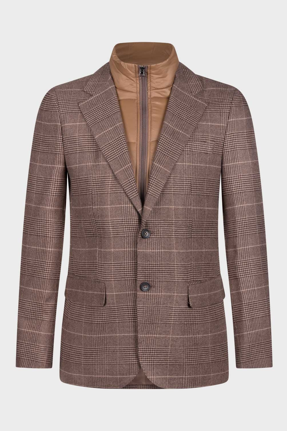 19V69 Italia Chaqueta para hombre marrón FRED BROWN