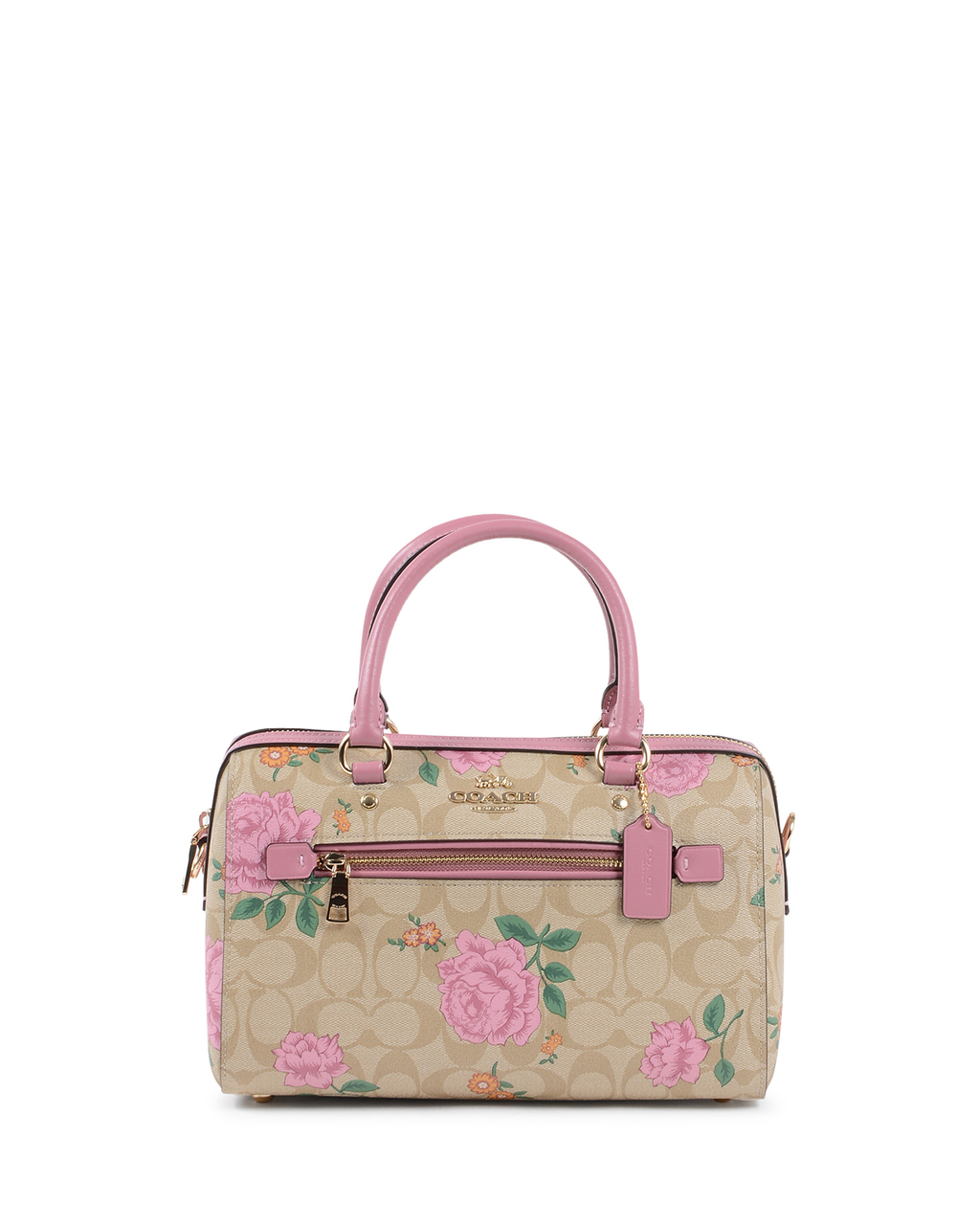 Bolso de mano Coach para mujer multicolor 2717 con estampado de rosas