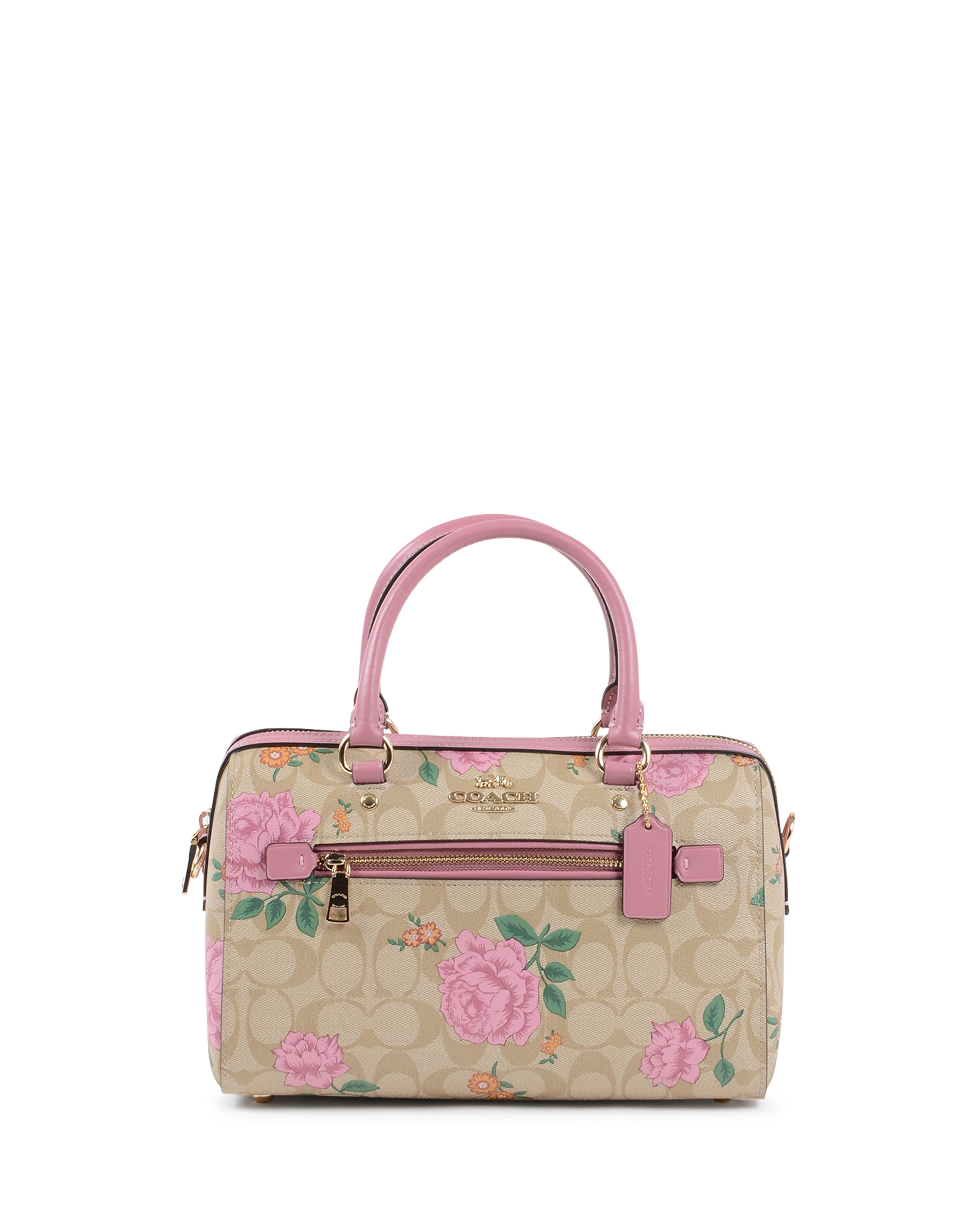 Bolso de mano Coach para mujer multicolor 2717 con estampado de rosas