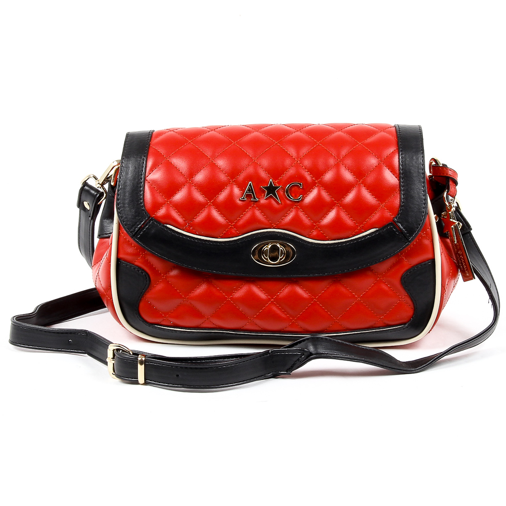 Bolso de mano para mujer Andrew Charles rojo DOMINIQUE