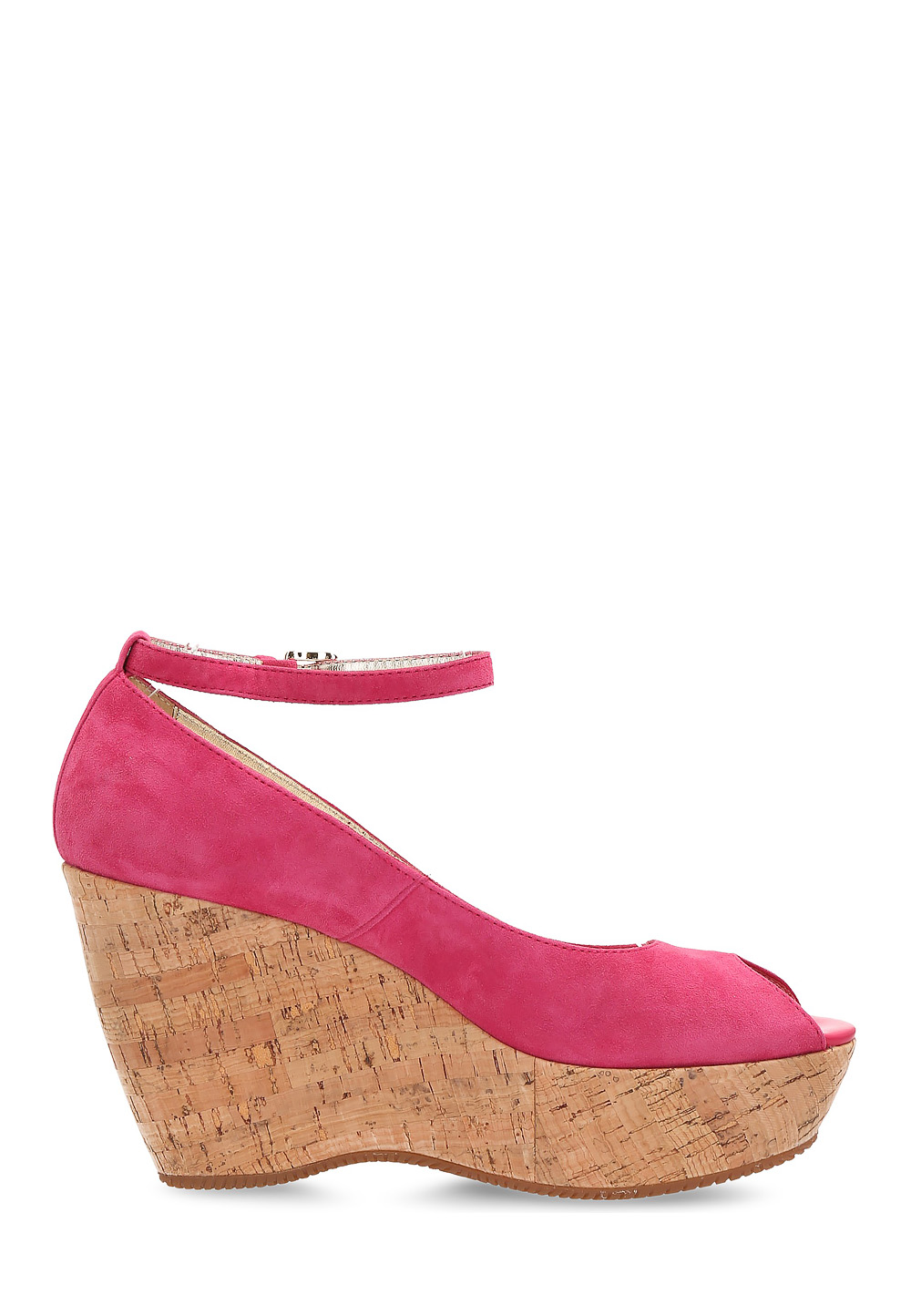 Sandalia de cuña Hogan para mujer color fucsia HXW2000I440CCR0M809