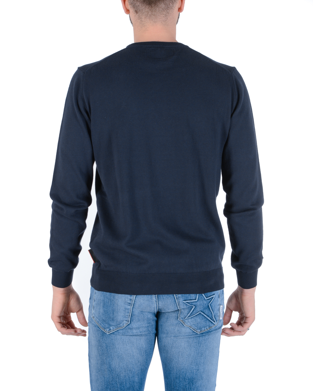 Suéter para hombre Andrew Charles PUNTO AZUL AZUL MARINO