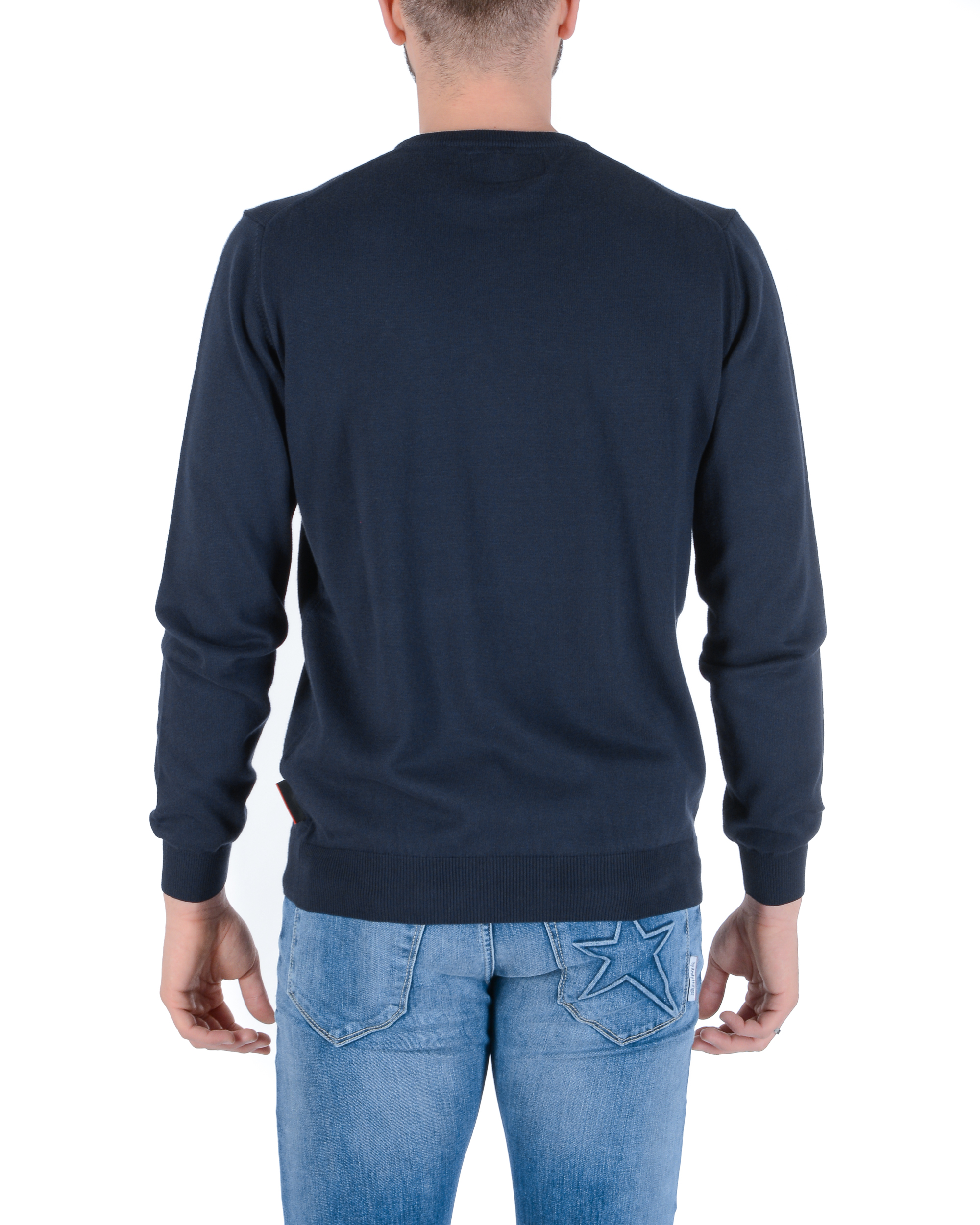 Suéter para hombre Andrew Charles PUNTO AZUL AZUL MARINO