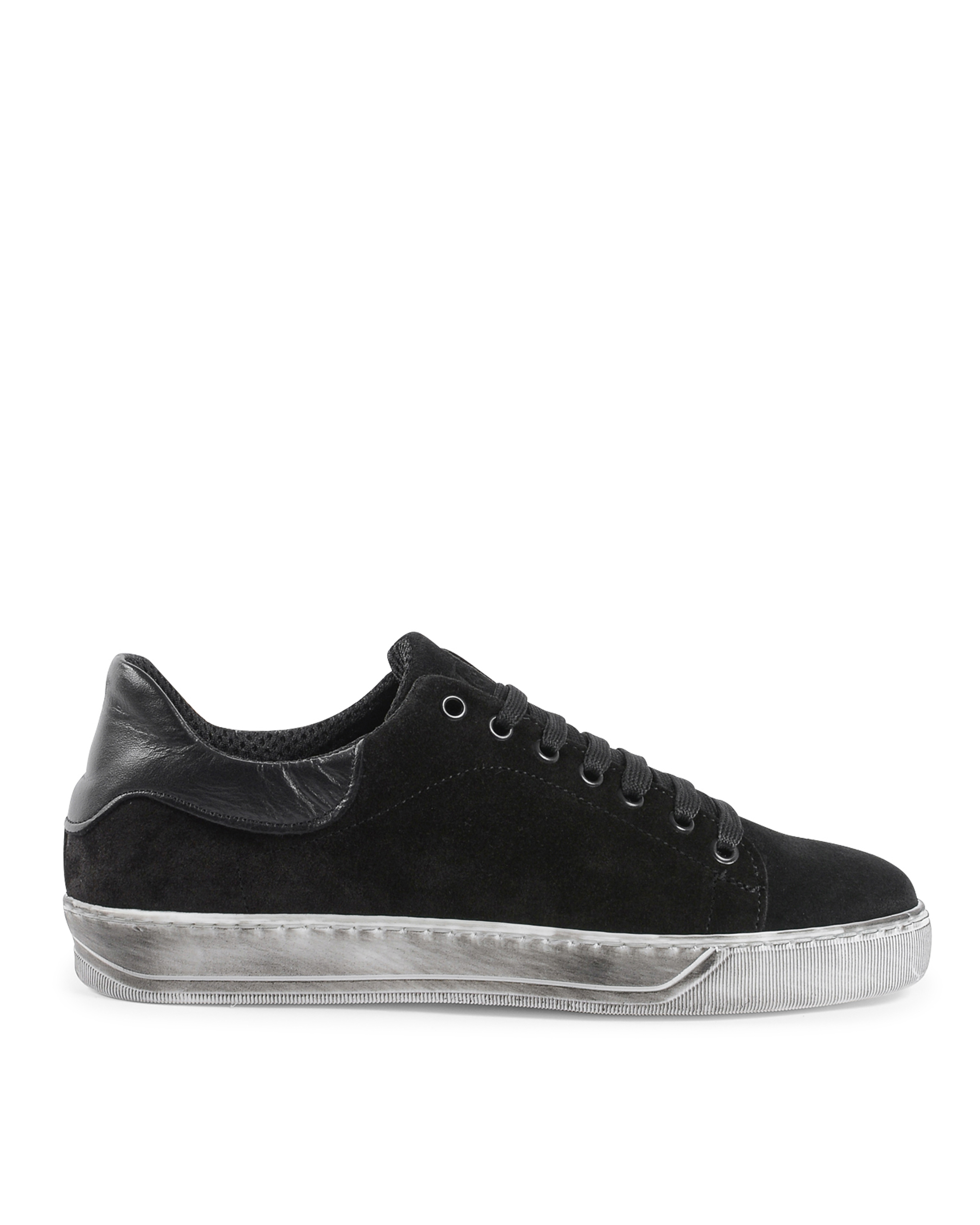 19V69 Italia Mens Sneaker Black 2120 CAMOSCIO NERO