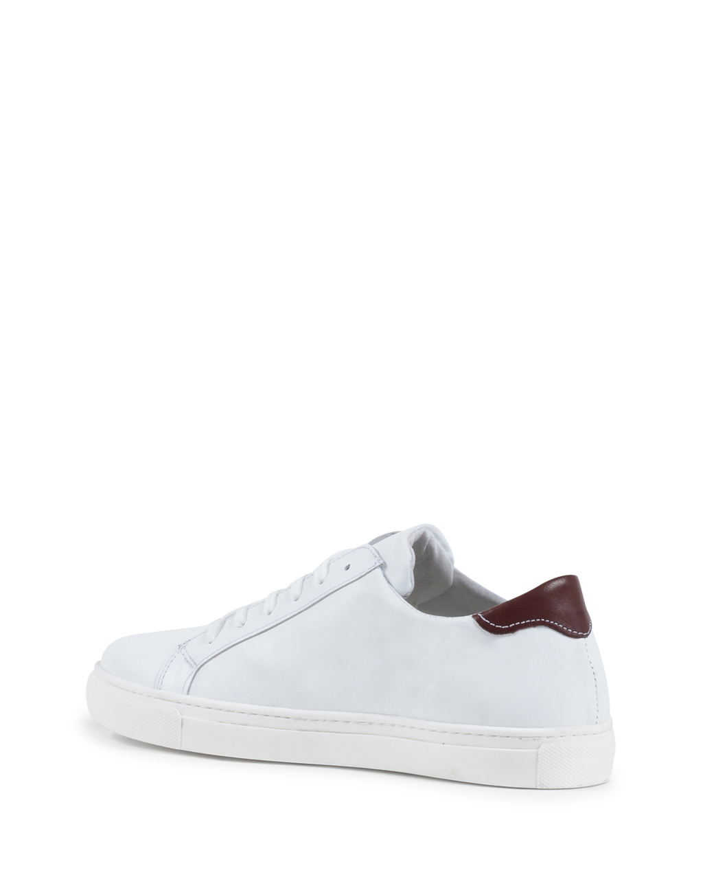 19V69 Italia Zapatilla Hombre Blanco Burdeos 035 VITELLO BIANCO BORDEAUX
