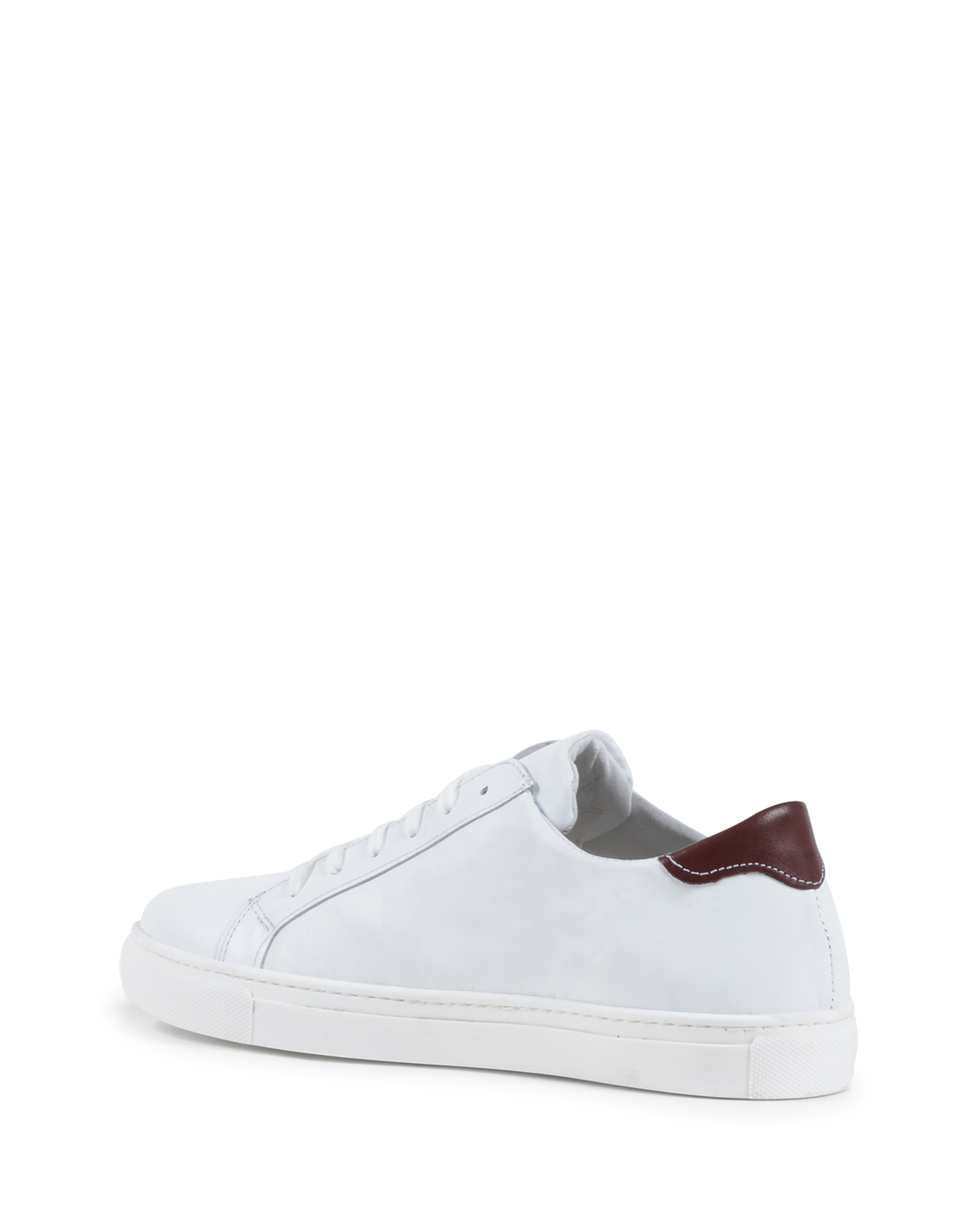 19V69 Italia Zapatilla Hombre Blanco Burdeos 035 VITELLO BIANCO BORDEAUX