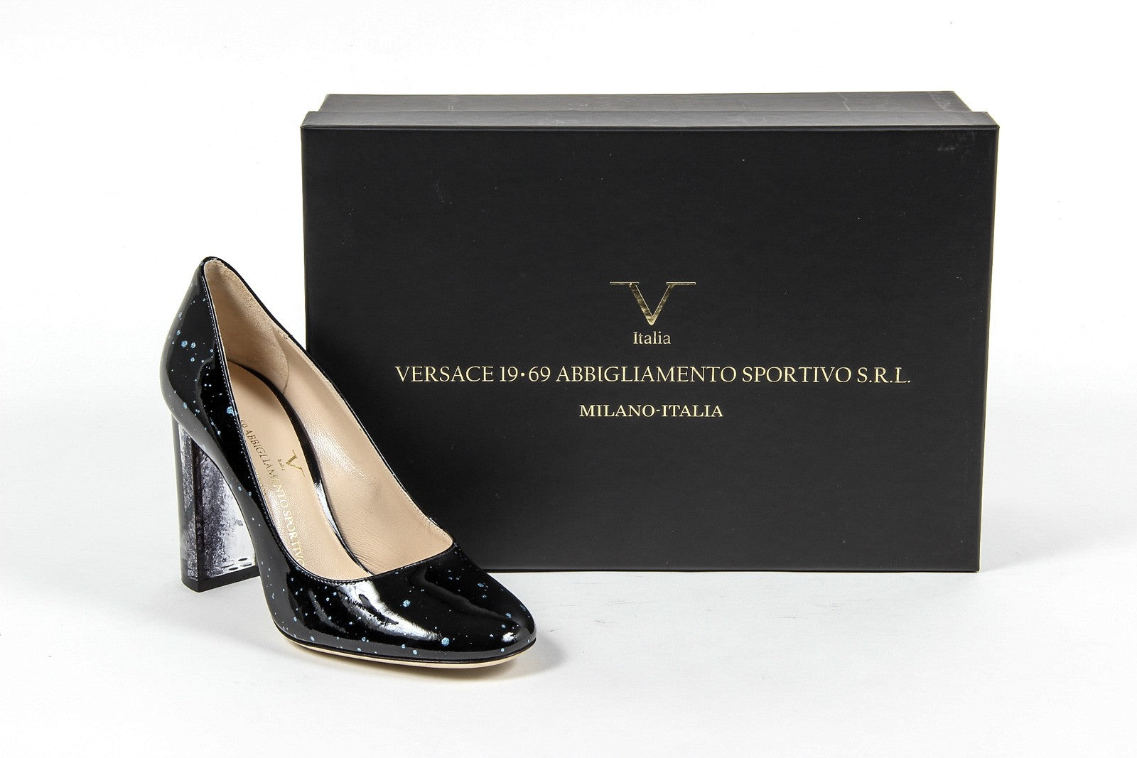 Zapatos de salón para mujer V 1969 Italia 3126751 SPAZIO NERO-AZZURRO