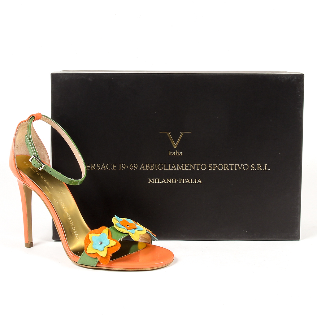 V 1969 Italia Sandalia de tira al tobillo para mujer Multicolor CATALINA