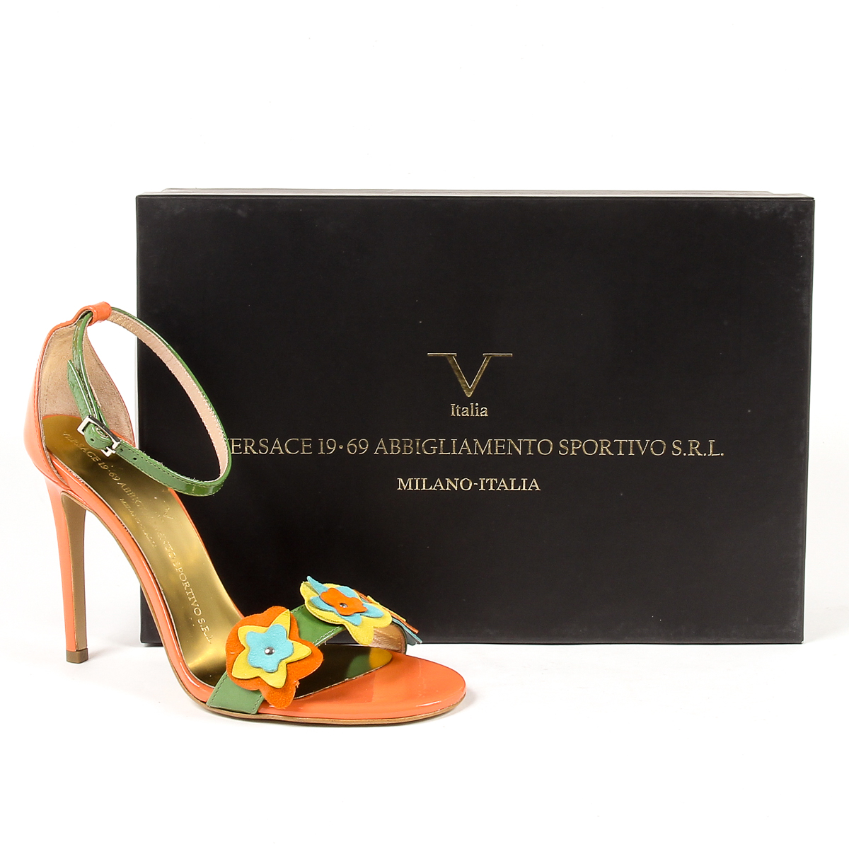 V 1969 Italia Sandalia de tira al tobillo para mujer Multicolor CATALINA