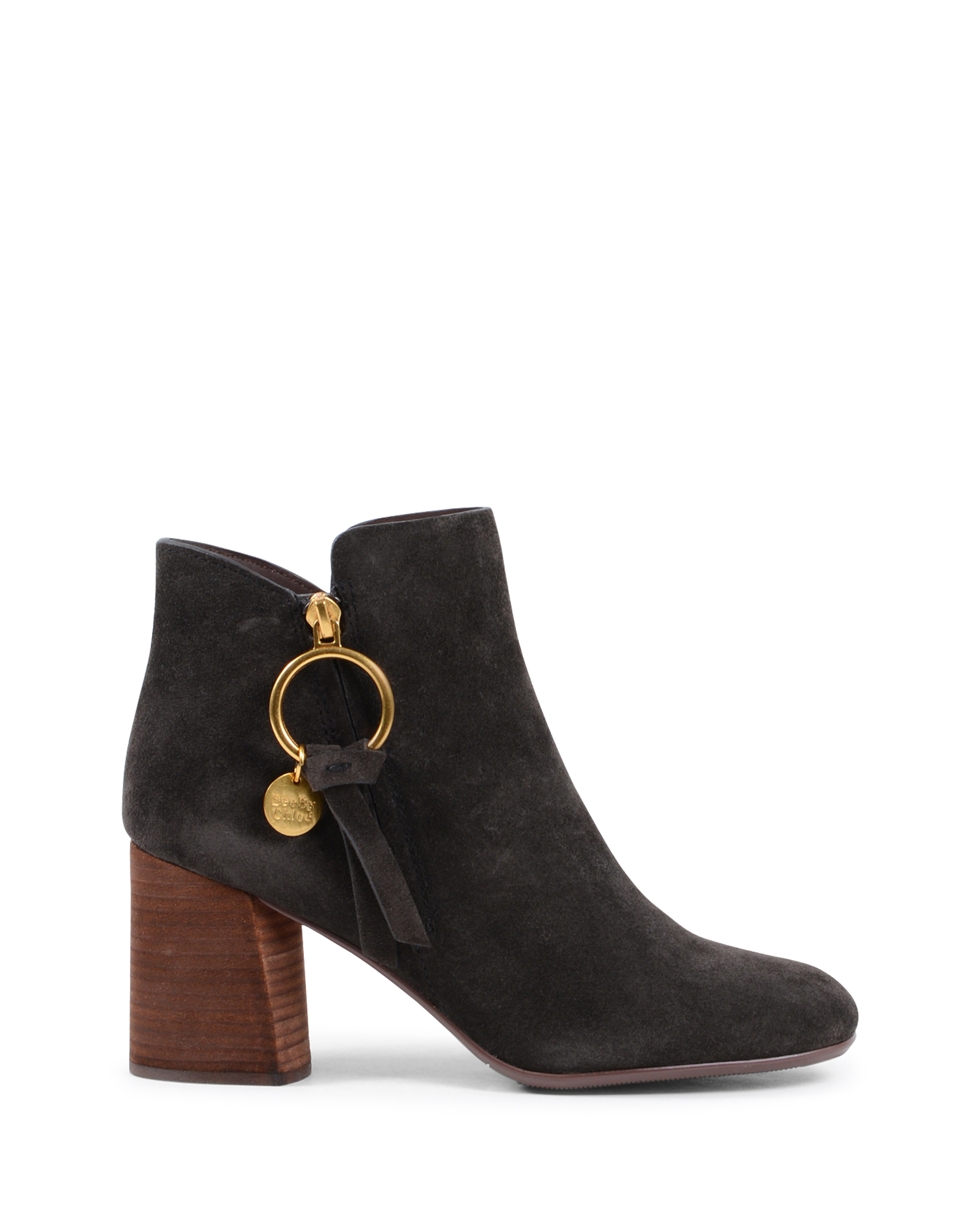 ChloÃ¨ Womens Ankle Boot Dark Brown SB31148A B024 DARK BROWN
