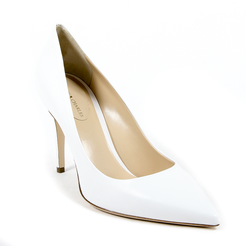 Andrew Charles Womens Pump White MIA