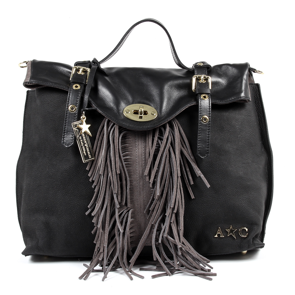 Bolso de mano para mujer Andrew Charles negro LUCY