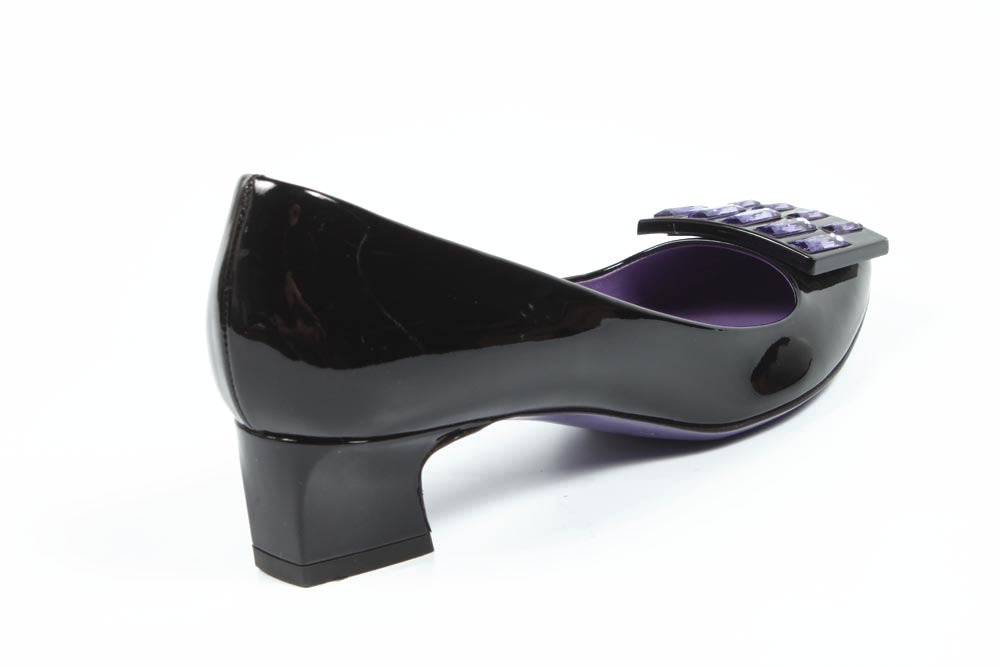 Bailarina de mujer Sebastian Milano S3526VGP VERN NERA+STRASS VIOLETTO