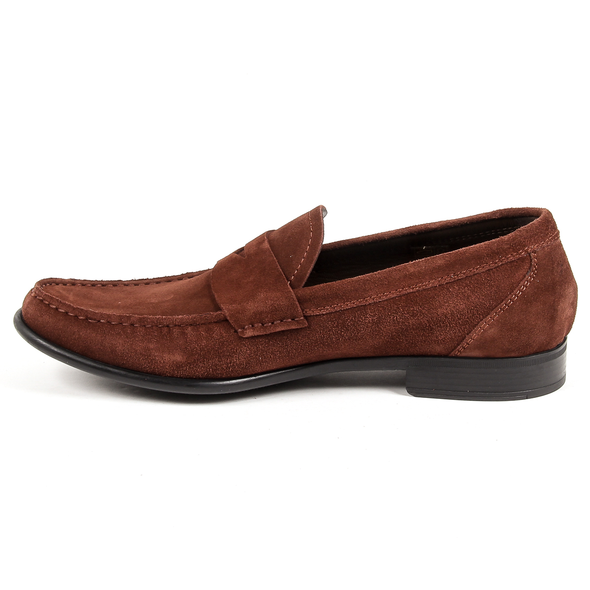 Mocasines V 1969 Italia para hombre, color marrón, LEONARDO