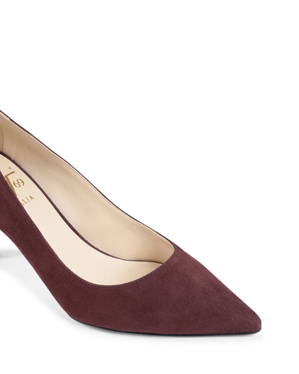 19V69 Italia Zapatos de salón para mujer Burdeos INES65 TERCIOPELO BURDEOS