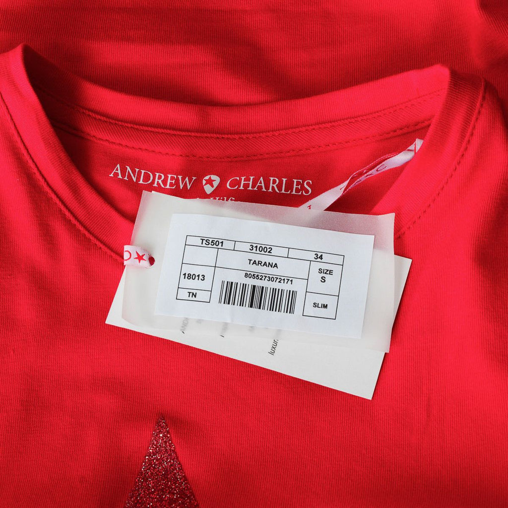 Camiseta para mujer Andrew Charles By Andy Hilfiger TS501 03 1002 TARANA RED S8