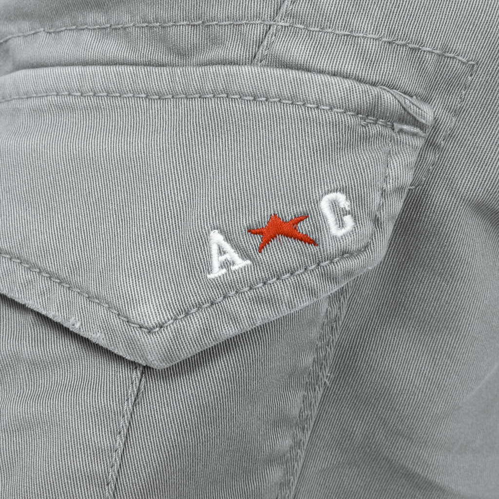 Pantalones cortos Andrew Charles para hombre gris claro JAKO