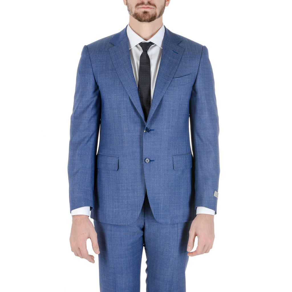 Canali Mens Suit Long Sleeves Blue