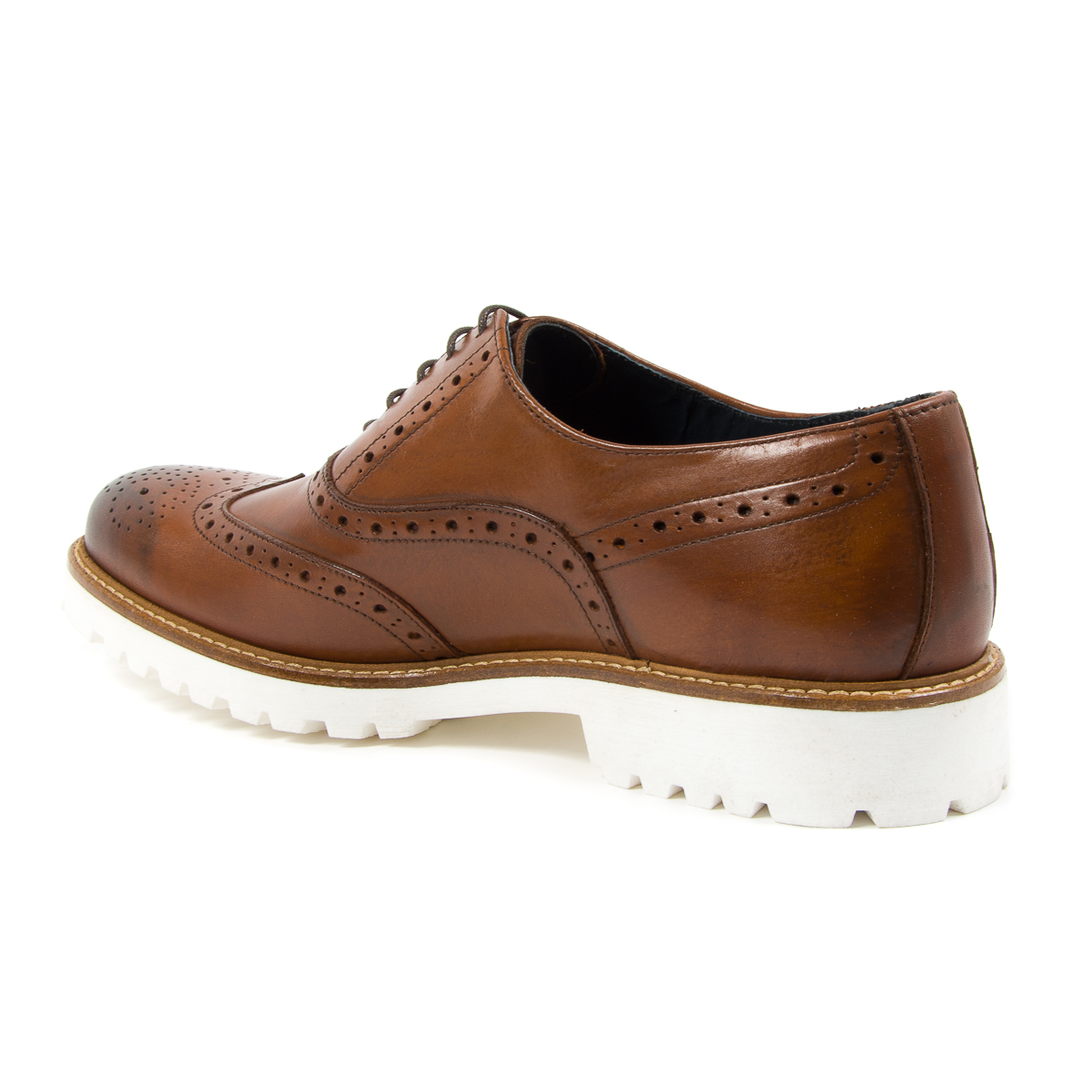 Zapatos brogue para hombre Andrew Charles marrón LUIS