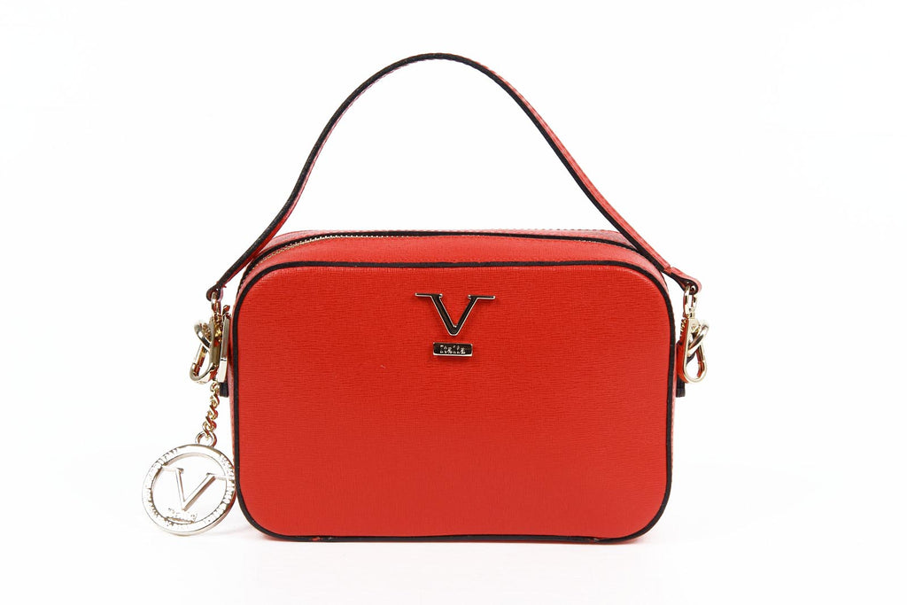 Bolso de mano para mujer V 1969 Italia V001 SAFFIANO ROJO