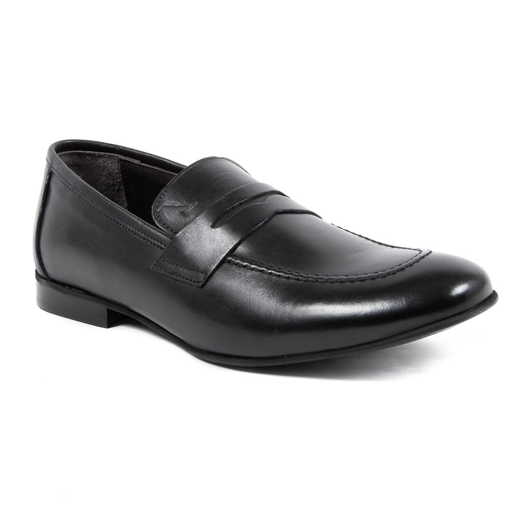 Mocasines V 1969 Italia para hombre, color negro, ADAM